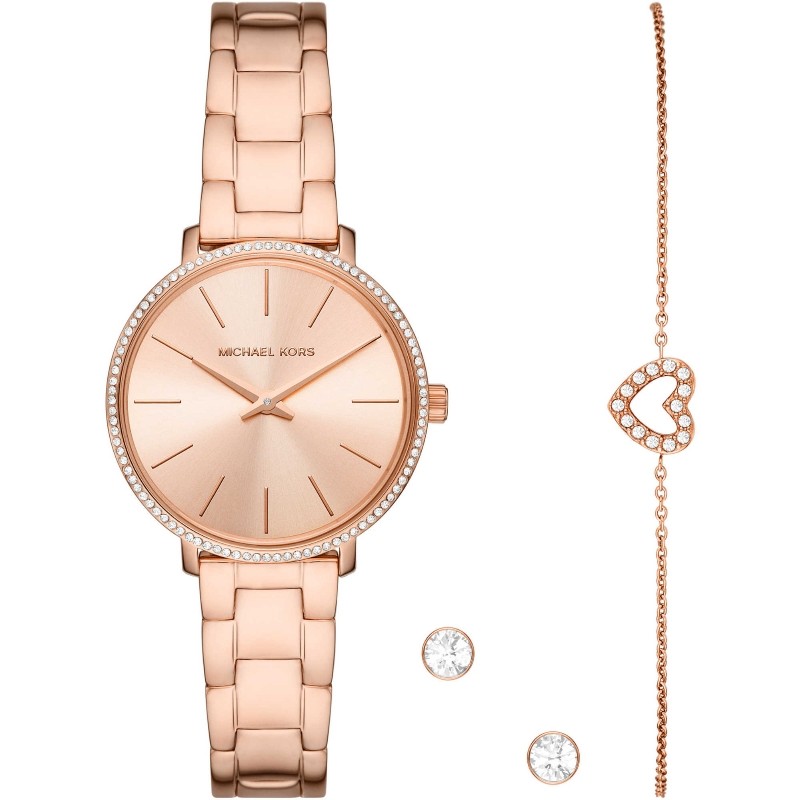 Montre MICHAEL KORS Mod. PYPER Special Pack (watch-bracelet-earrings) MK1040