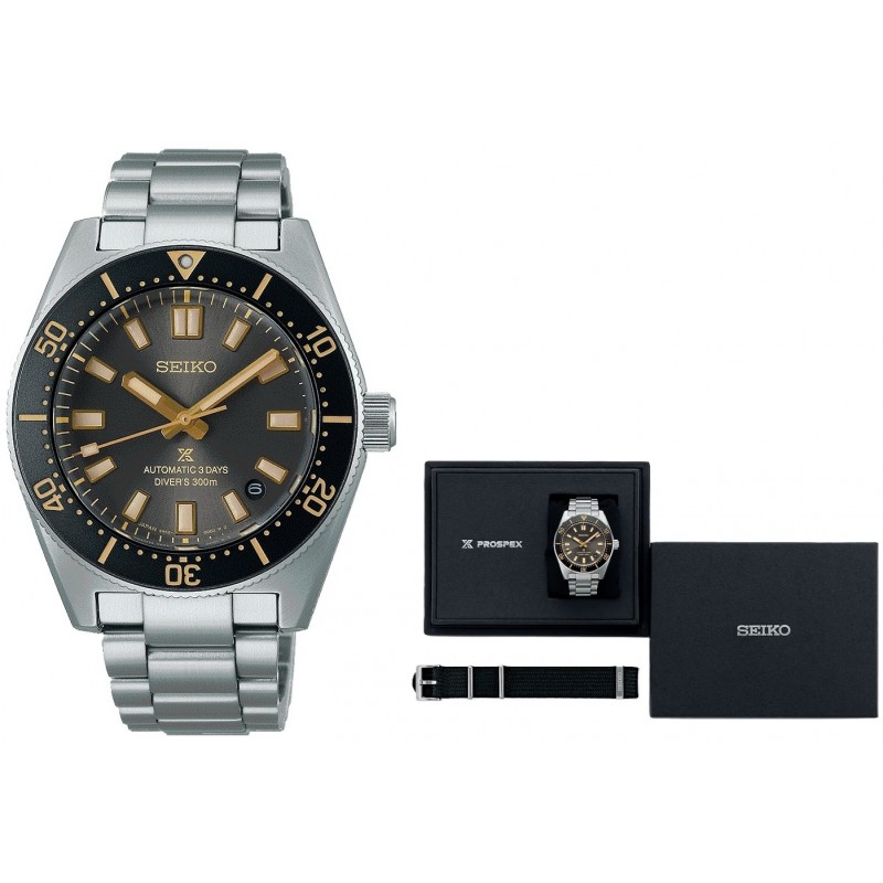 Montre SEIKO PROSPEX Automatic 3 Days Diver's 300m - Special Edition 100th Seiko Anniversary + Extra Strap SPB455J1