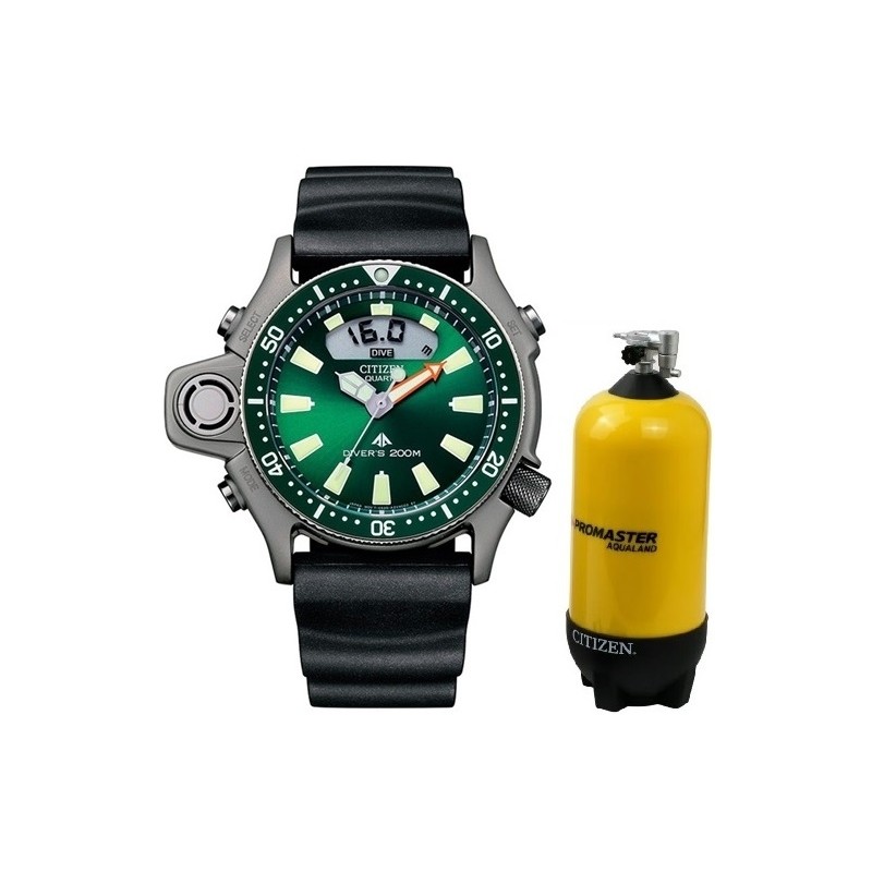 Montre CITIZEN Mod. PROMASTER AQUALAND - DIVER'S - ISO 6425 Certified - Special Pack JP2007-17X